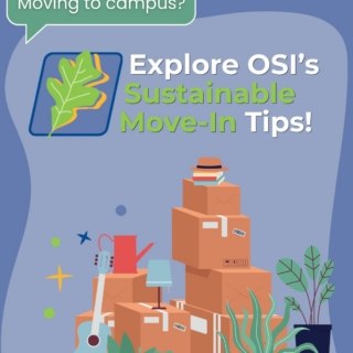 "Explore OSI's Sustainable Move-In Tips" flyer